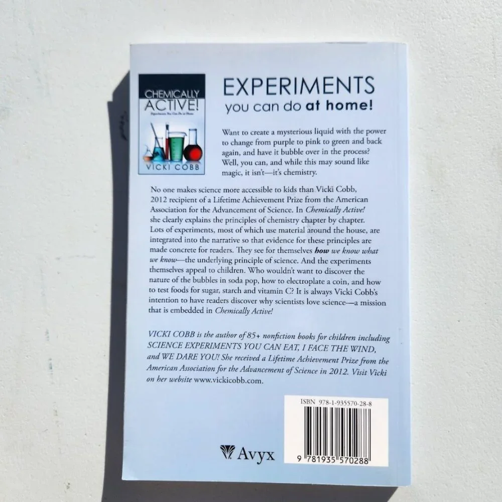 Chemically Active! Experiments You Can Do at Home Science Book Paperback by Vick